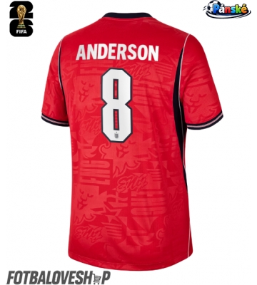 Anglie Elliot Anderson #8 Venkovní Dres MS 2026 Krátký Rukáv