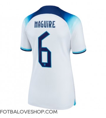 Anglie Harry Maguire #6 Dámské Domácí Dres MS 2022 Krátký Rukáv