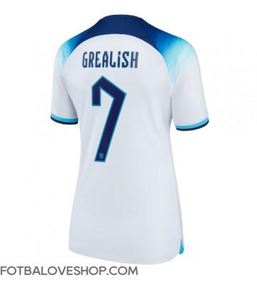 Anglie Jack Grealish #7 Dámské Domácí Dres MS 2022 Krátký Rukáv