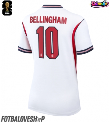 Anglie Jude Bellingham #10 Dámské Domácí Dres MS 2026 Krátký Rukáv