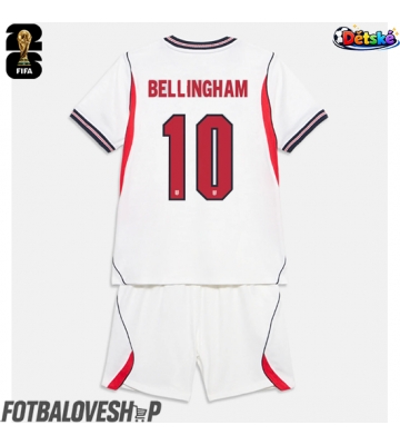Anglie Jude Bellingham #10 Dětské Domácí Dres MS 2026 Krátký Rukáv (+ trenýrky)