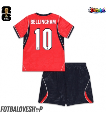 Anglie Jude Bellingham #10 Dětské Venkovní Dres MS 2026 Krátký Rukáv (+ trenýrky)