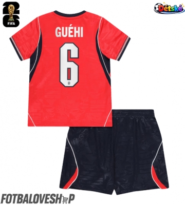 Anglie Marc Guehi #6 Dětské Venkovní Dres MS 2026 Krátký Rukáv (+ trenýrky)