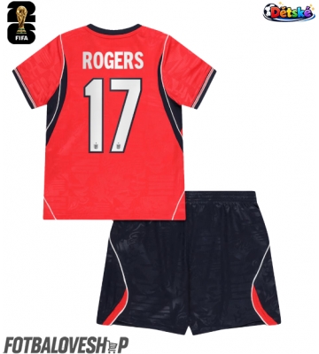 Anglie Morgan Rogers #17 Dětské Venkovní Dres MS 2026 Krátký Rukáv (+ trenýrky)