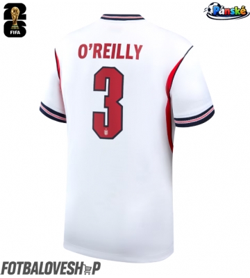Anglie Nico O'Reilly #3 Domácí Dres MS 2026 Krátký Rukáv