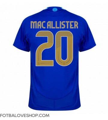 Argentina Alexis Mac Allister #20 Venkovní Dres Copa America 2024 Krátký Rukáv