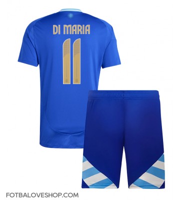 Argentina Angel Di Maria #11 Dětské Venkovní Dres Copa America 2024 Krátký Rukáv (+ trenýrky)