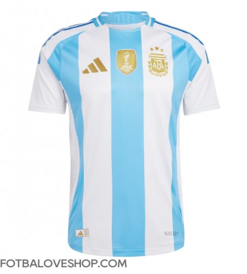 Argentina Domácí Dres Copa America 2024 Krátký Rukáv