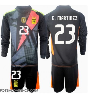 Argentina Emiliano Martinez #23 Brankářské Dětské Domácí Dres Copa America 2024 Dlouhý Rukáv (+ trenýrky)