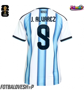 Argentina Julian Alvarez #9 Dámské Domácí Dres MS 2026 Krátký Rukáv