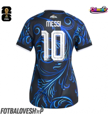 Argentina Lionel Messi #10 Dámské Venkovní Dres MS 2026 Krátký Rukáv