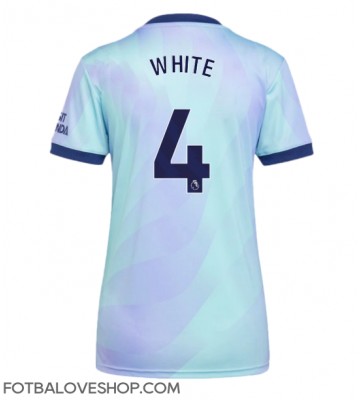 Arsenal Ben White #4 Dámské Alternativní Dres 2024-25 Krátký Rukáv