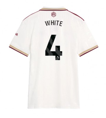 Arsenal Ben White #4 Dámské Alternativní Dres 2025-26 Krátký Rukáv