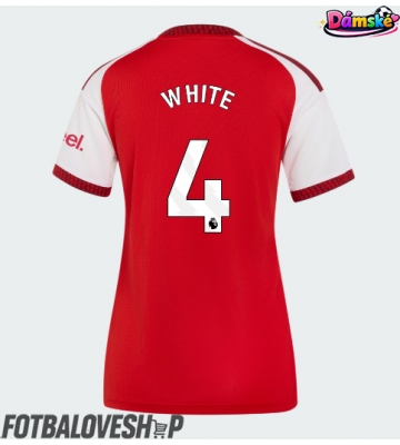 Arsenal Ben White #4 Dámské Domácí Dres 2026-27 Krátký Rukáv