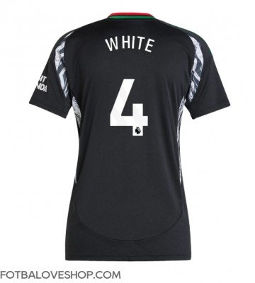 Arsenal Ben White #4 Dámské Venkovní Dres 2024-25 Krátký Rukáv