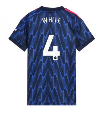 Arsenal Ben White #4 Dámské Venkovní Dres 2025-26 Krátký Rukáv