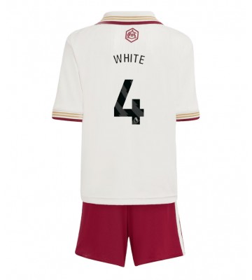 Arsenal Ben White #4 Dětské Alternativní Dres 2025-26 Krátký Rukáv (+ trenýrky)