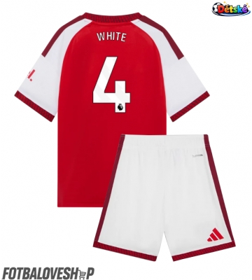 Arsenal Ben White #4 Dětské Domácí Dres 2026-27 Krátký Rukáv (+ trenýrky)