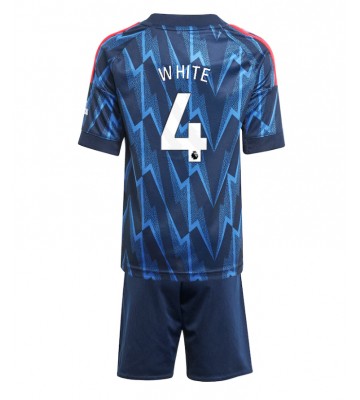 Arsenal Ben White #4 Dětské Venkovní Dres 2025-26 Krátký Rukáv (+ trenýrky)
