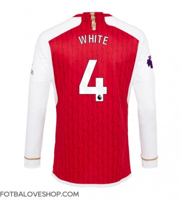 Arsenal Benjamin White #4 Domácí Dres 2023-24 Dlouhý Rukáv