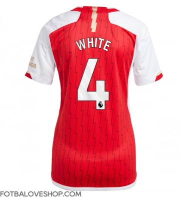 Arsenal Benjamin White #4 Dámské Domácí Dres 2023-24 Krátký Rukáv