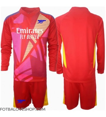 Arsenal Brankářské Dětské Venkovní Dres 2024-25 Dlouhý Rukáv (+ trenýrky)