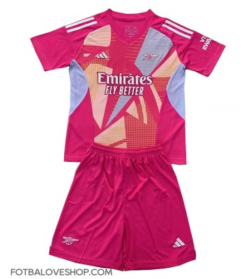 Arsenal Brankářské Dětské Venkovní Dres 2024-25 Krátký Rukáv (+ trenýrky)