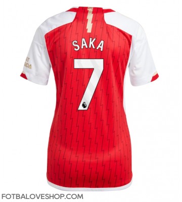 Arsenal Bukayo Saka #7 Dámské Domácí Dres 2023-24 Krátký Rukáv