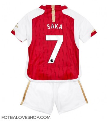 Arsenal Bukayo Saka #7 Dětské Domácí Dres 2023-24 Krátký Rukáv (+ trenýrky)