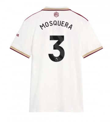 Arsenal Cristhian Mosquera #3 Dámské Alternativní Dres 2025-26 Krátký Rukáv