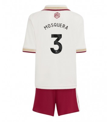 Arsenal Cristhian Mosquera #3 Dětské Alternativní Dres 2025-26 Krátký Rukáv (+ trenýrky)