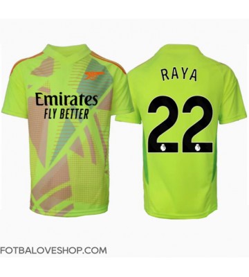 Arsenal David Raya #22 Brankářské Domácí Dres 2024-25 Krátký Rukáv