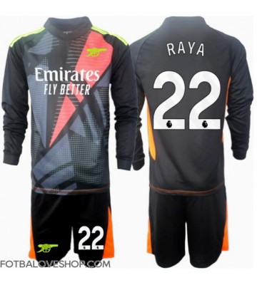 Arsenal David Raya #22 Brankářské Dětské Alternativní Dres 2024-25 Dlouhý Rukáv (+ trenýrky)