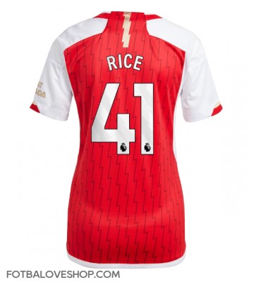 Arsenal Declan Rice #41 Dámské Domácí Dres 2023-24 Krátký Rukáv