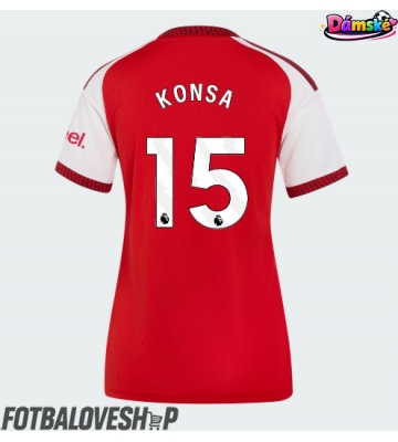 Arsenal Ezri Konsa #15 Dámské Domácí Dres 2026-27 Krátký Rukáv