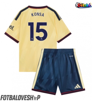 Arsenal Ezri Konsa #15 Dětské Alternativní Dres 2026-27 Krátký Rukáv (+ trenýrky)