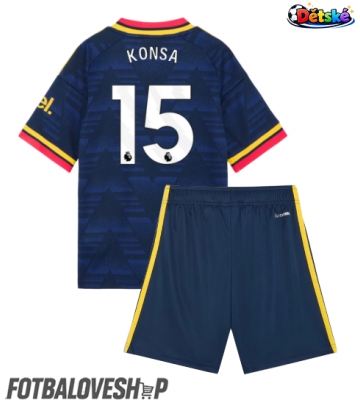 Arsenal Ezri Konsa #15 Dětské Venkovní Dres 2026-27 Krátký Rukáv (+ trenýrky)