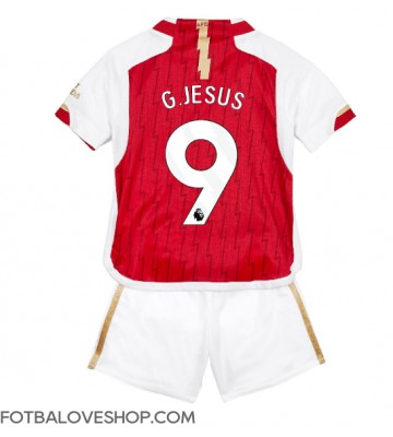 Arsenal Gabriel Jesus #9 Dětské Domácí Dres 2023-24 Krátký Rukáv (+ trenýrky)