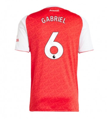 Arsenal Gabriel Magalhaes #6 Domácí Dres 2025-26 Krátký Rukáv Arsenal Gabriel Magalhaes #6 Domácí Dres 2025-26 Krátký Rukáv