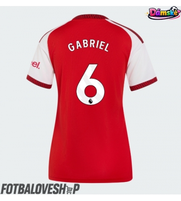 Arsenal Gabriel Magalhaes #6 Dámské Domácí Dres 2026-27 Krátký Rukáv