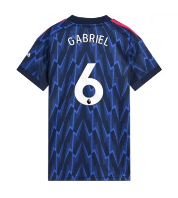 Arsenal Gabriel Magalhaes #6 Dámské Venkovní Dres 2025-26 Krátký Rukáv Arsenal Gabriel Magalhaes #6 Dámské Venkovní Dres 2025-26 Krátký Rukáv
