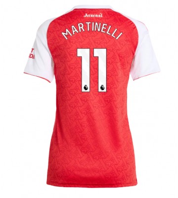 Arsenal Gabriel Martinelli #11 Dámské Domácí Dres 2025-26 Krátký Rukáv