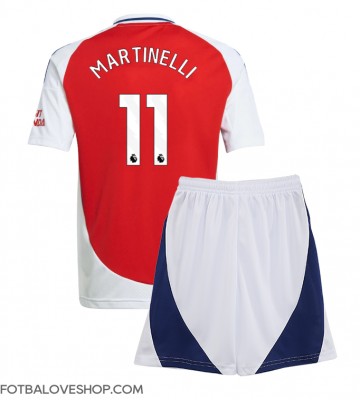 Arsenal Gabriel Martinelli #11 Dětské Domácí Dres 2024-25 Krátký Rukáv (+ trenýrky)
