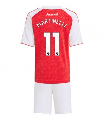 Arsenal Gabriel Martinelli #11 Dětské Domácí Dres 2025-26 Krátký Rukáv (+ trenýrky)