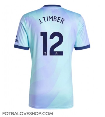 Arsenal Jurrien Timber #12 Alternativní Dres 2024-25 Krátký Rukáv