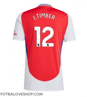Arsenal Jurrien Timber #12 Domácí Dres 2024-25 Krátký Rukáv