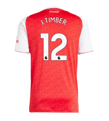 Arsenal Jurrien Timber #12 Domácí Dres 2025-26 Krátký Rukáv