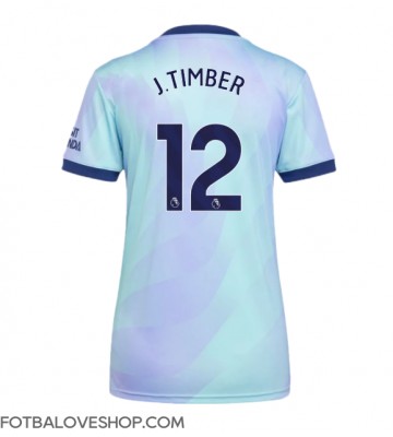 Arsenal Jurrien Timber #12 Dámské Alternativní Dres 2024-25 Krátký Rukáv