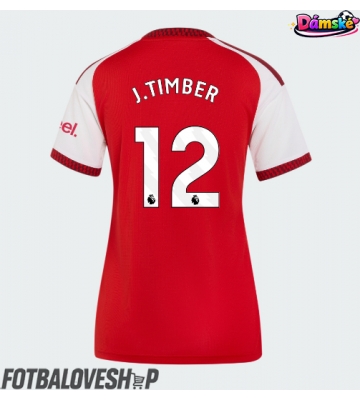 Arsenal Jurrien Timber #12 Dámské Domácí Dres 2026-27 Krátký Rukáv