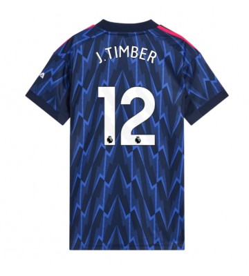 Arsenal Jurrien Timber #12 Dámské Venkovní Dres 2025-26 Krátký Rukáv